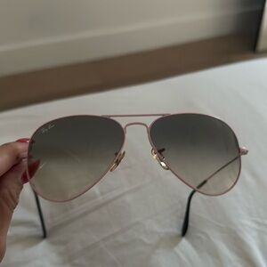 Pink ray ban aviators